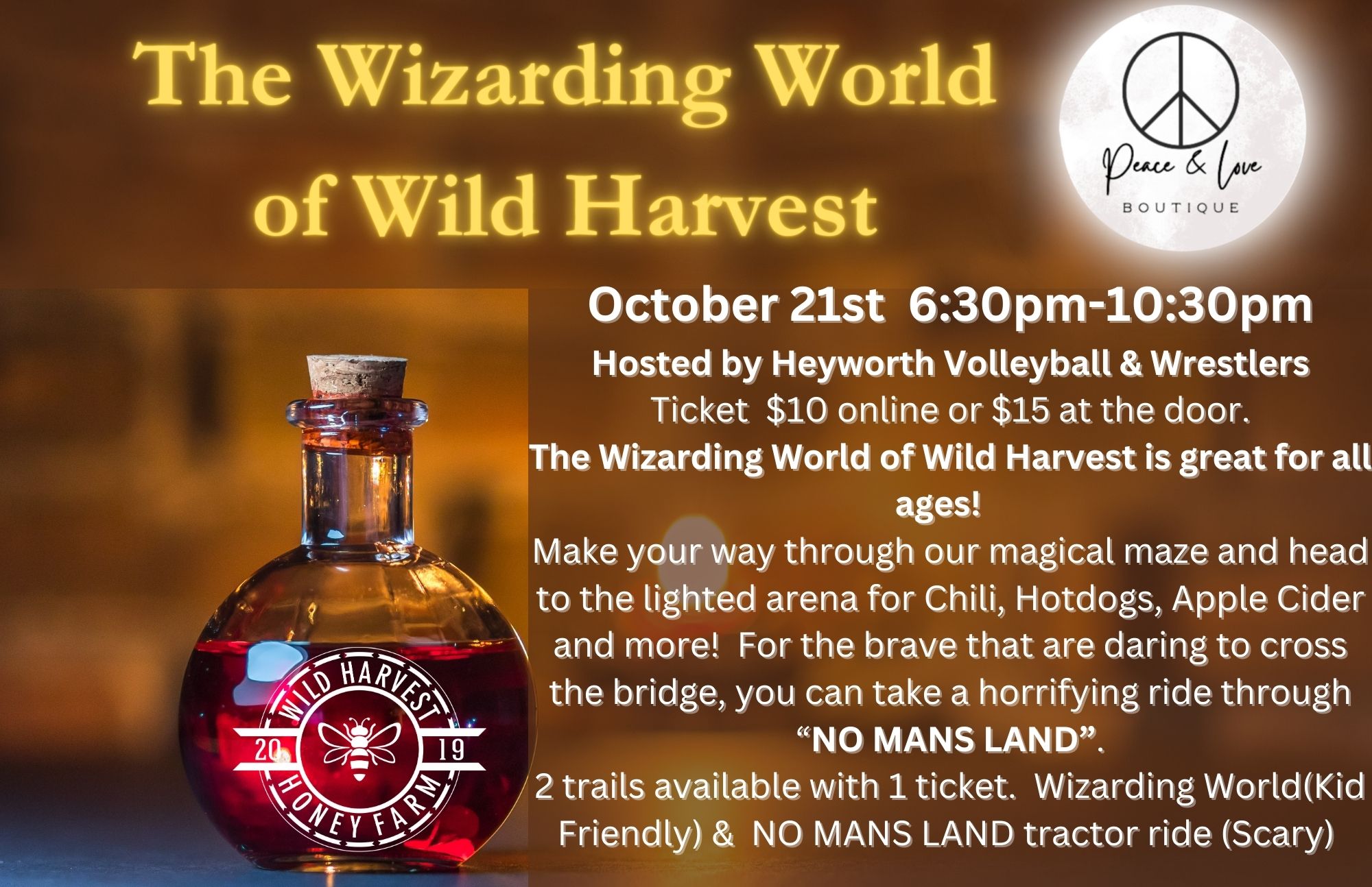 The Wizarding World of WIld Harvest outdoor maze