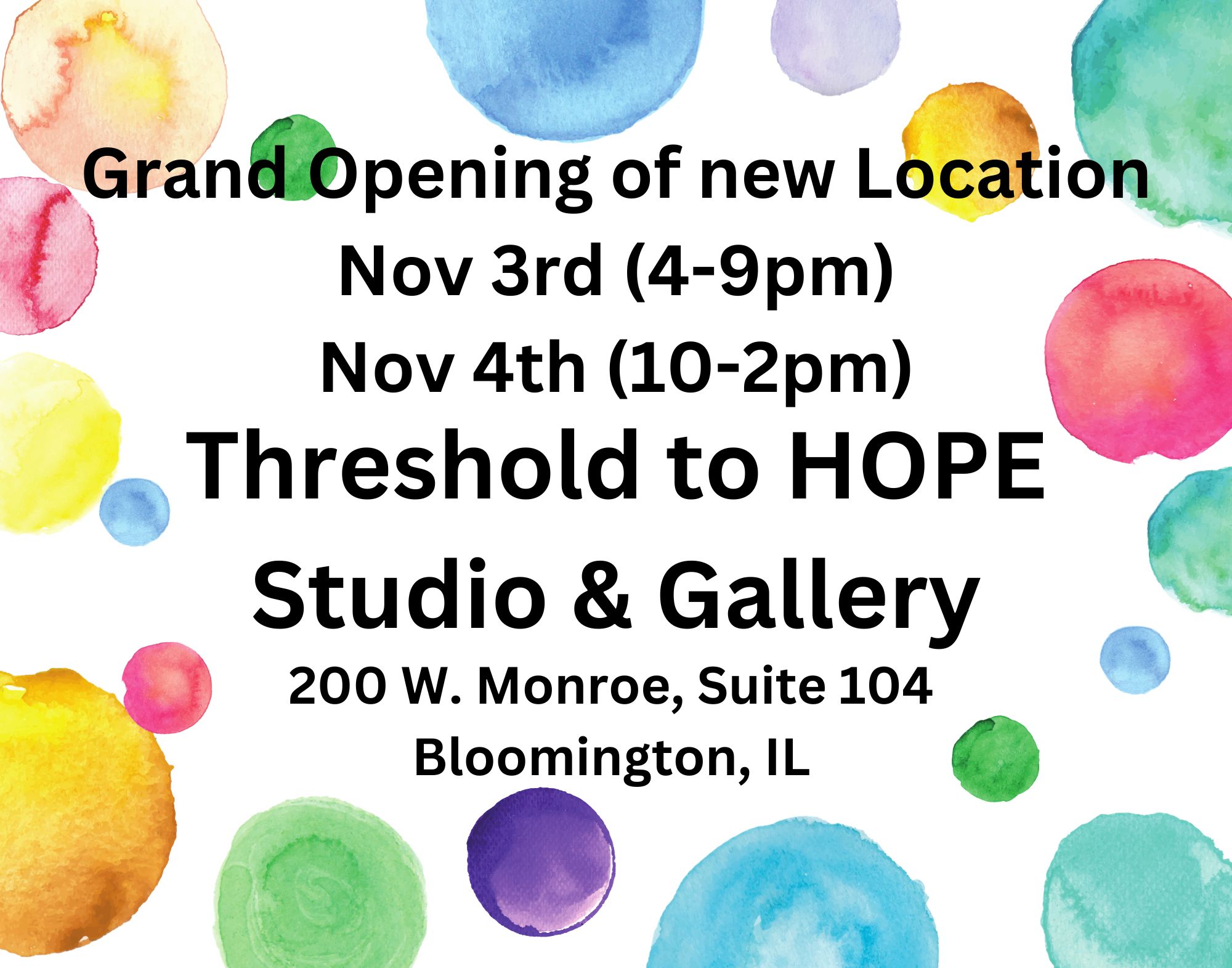 Grand Opening of new location Threshold to Hope