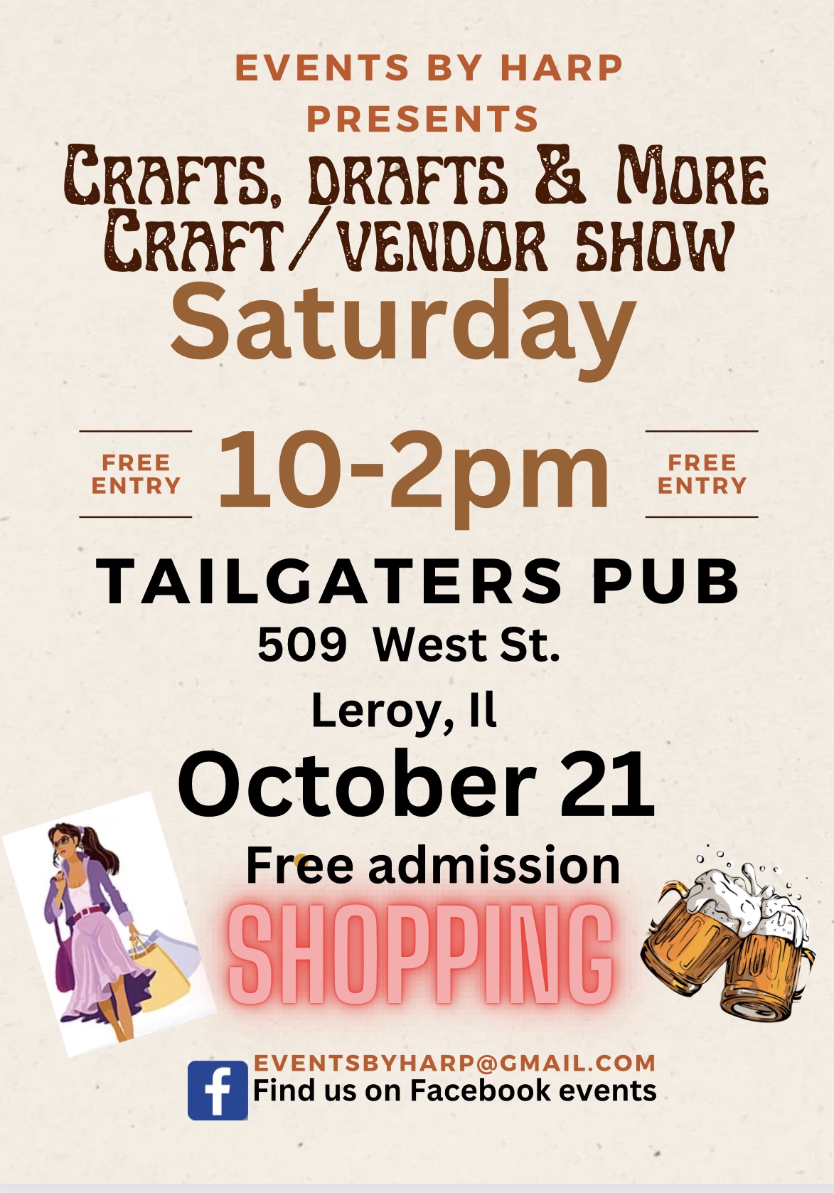 Crafts, Drafts & More Craft/Vendor Show