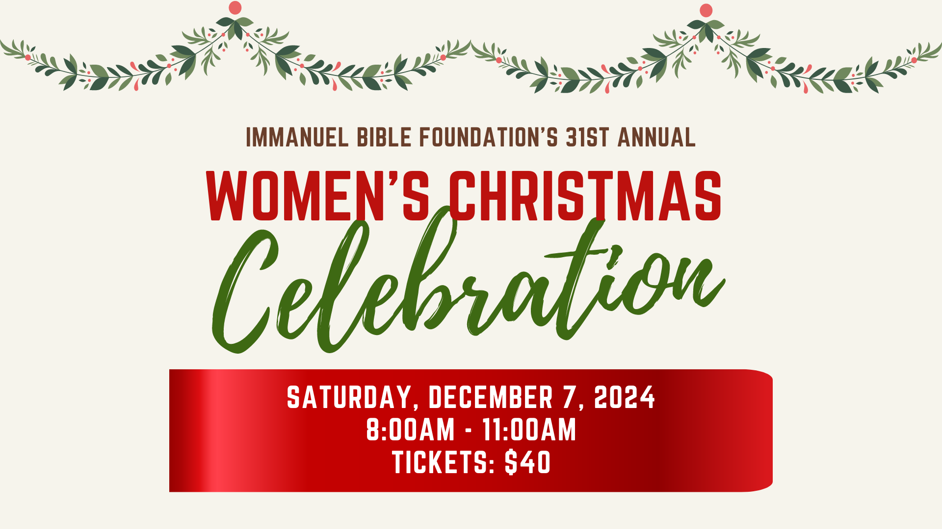 2024 Women's Christmas Celebration