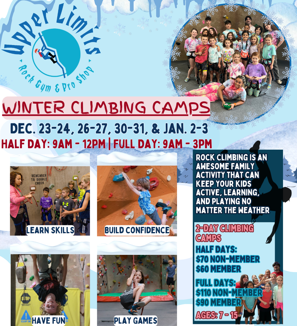 Winter Climbing Camp at Upper Limits [Camp 4, Half-Day] - Bloomington ...