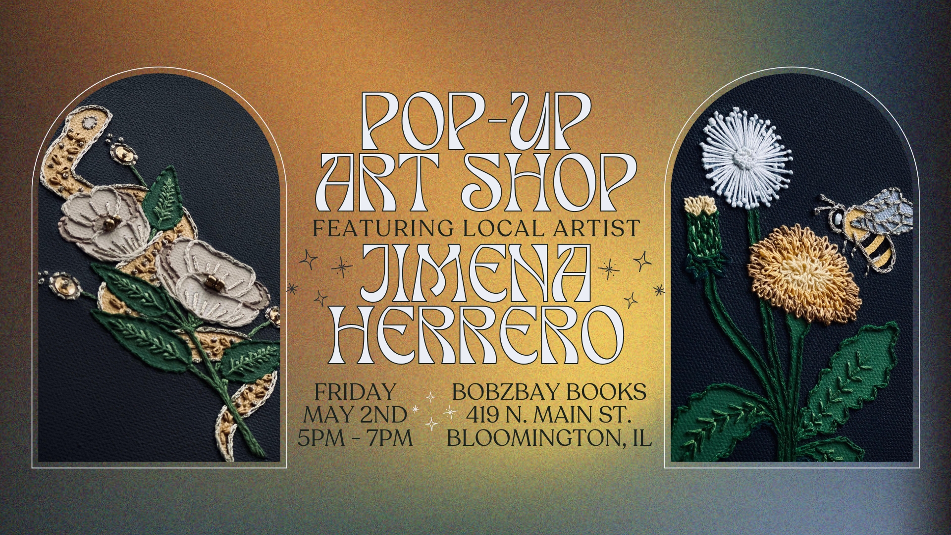 Pop-Up Art Shop with Artist Jimena Herrero at Bobzbay Books