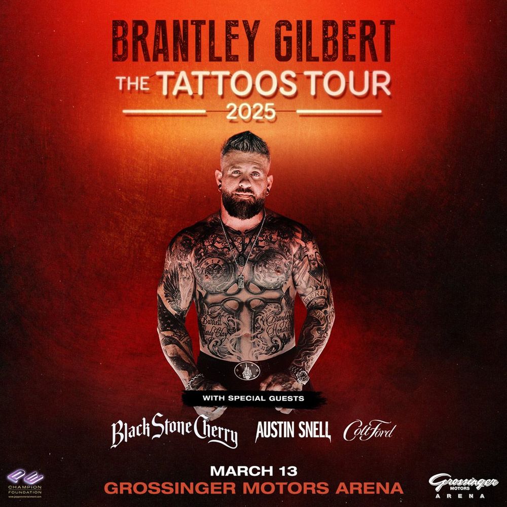 Brantley Gilbert with Black Stone Cherry, Austin Snell, & Colt Ford